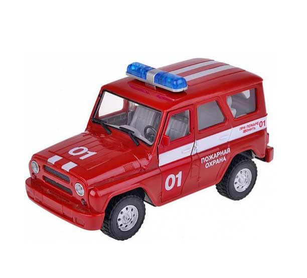 Металлическая модель машины 'УАЗ Хантер' пожарная охрана