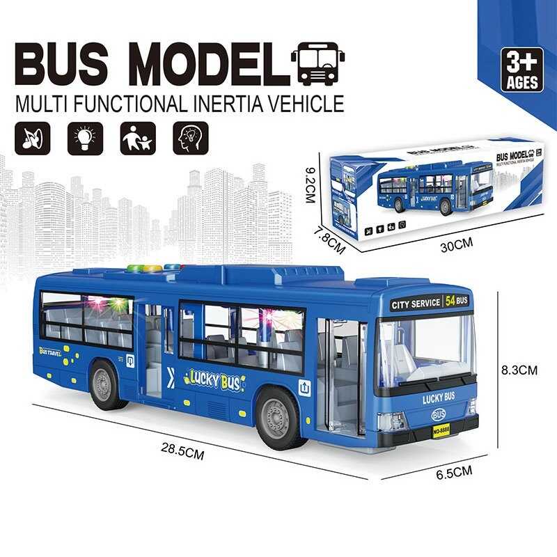 Модель автобуса музичний з підсвічуванням