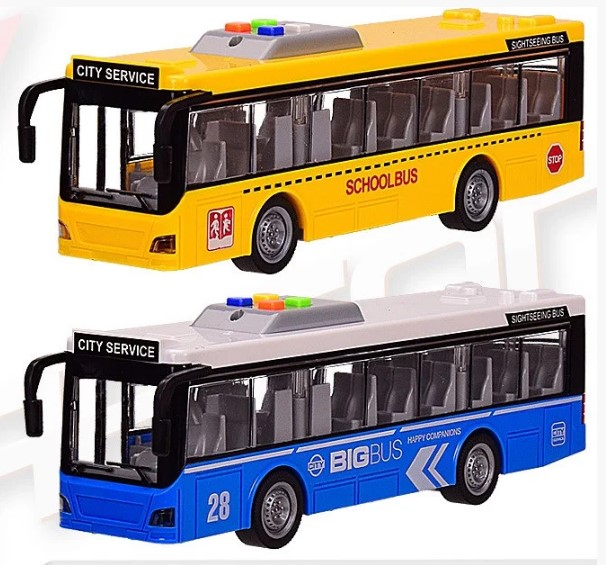 Модель городского пластикового автобуса 'Автопром'