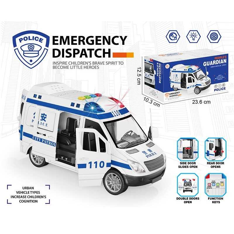 Модель мікроавтобуса 'Поліція' на батареях
