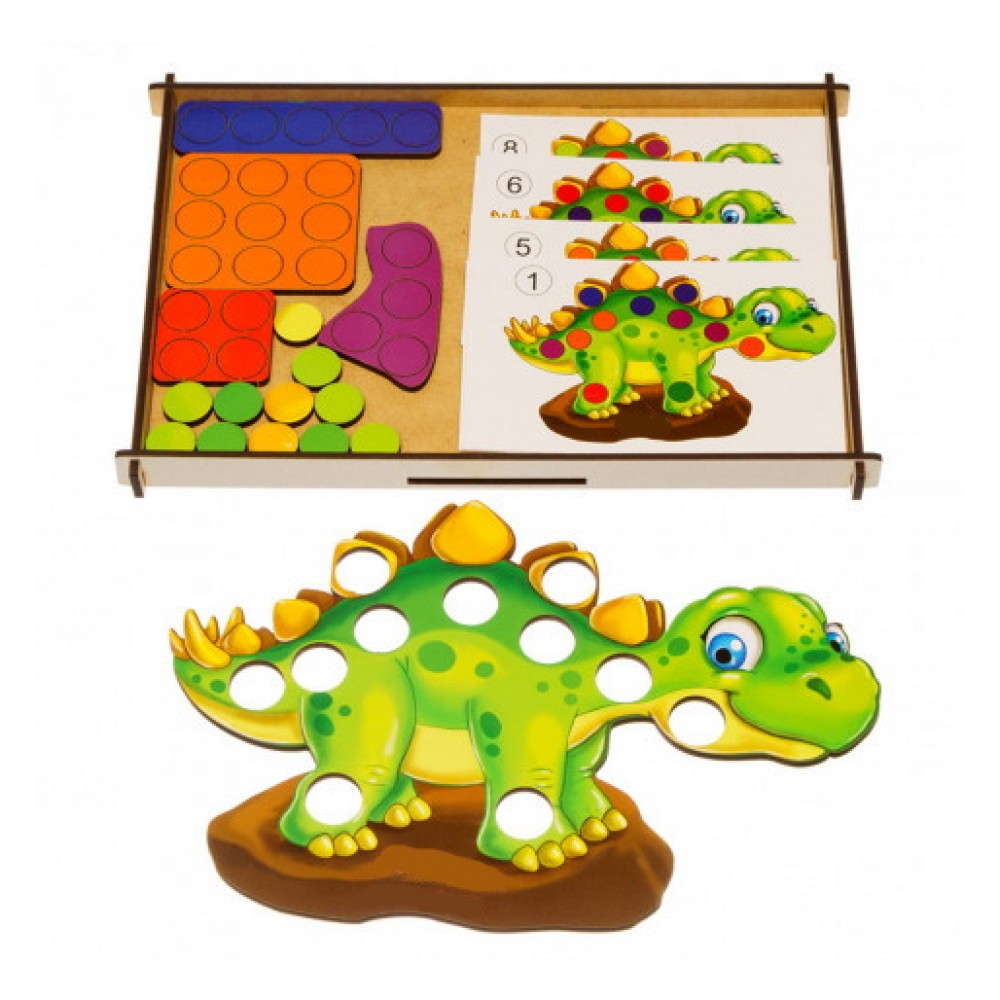 Мозаика деревянная 'Динозаврик'