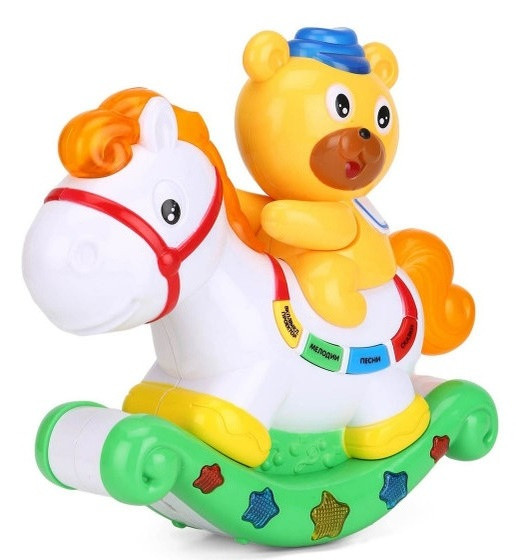 Музыкальная игрушка проектор 'Медвежонок и лошадка'
