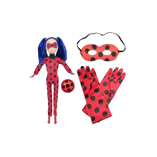 Музична лялька 'Леді Баг' з маскою і рукавичками для дитини
