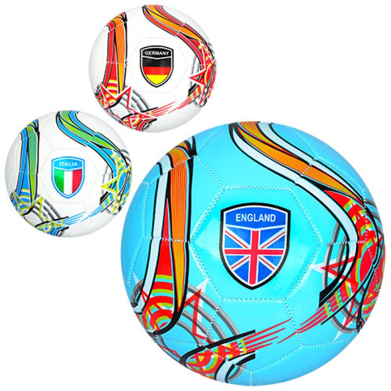 Мяч футбольный №5 ПВХ с флагами