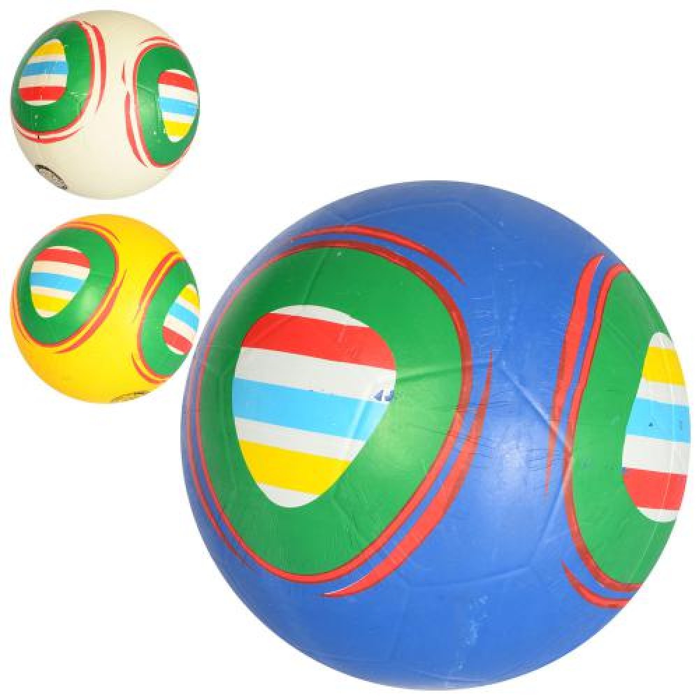 Мяч футбольный размер 5 резиновый цветной