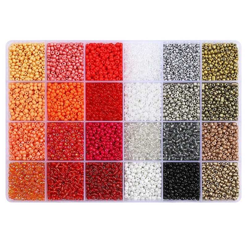 Набор бисера для рукоделия 24 цвета