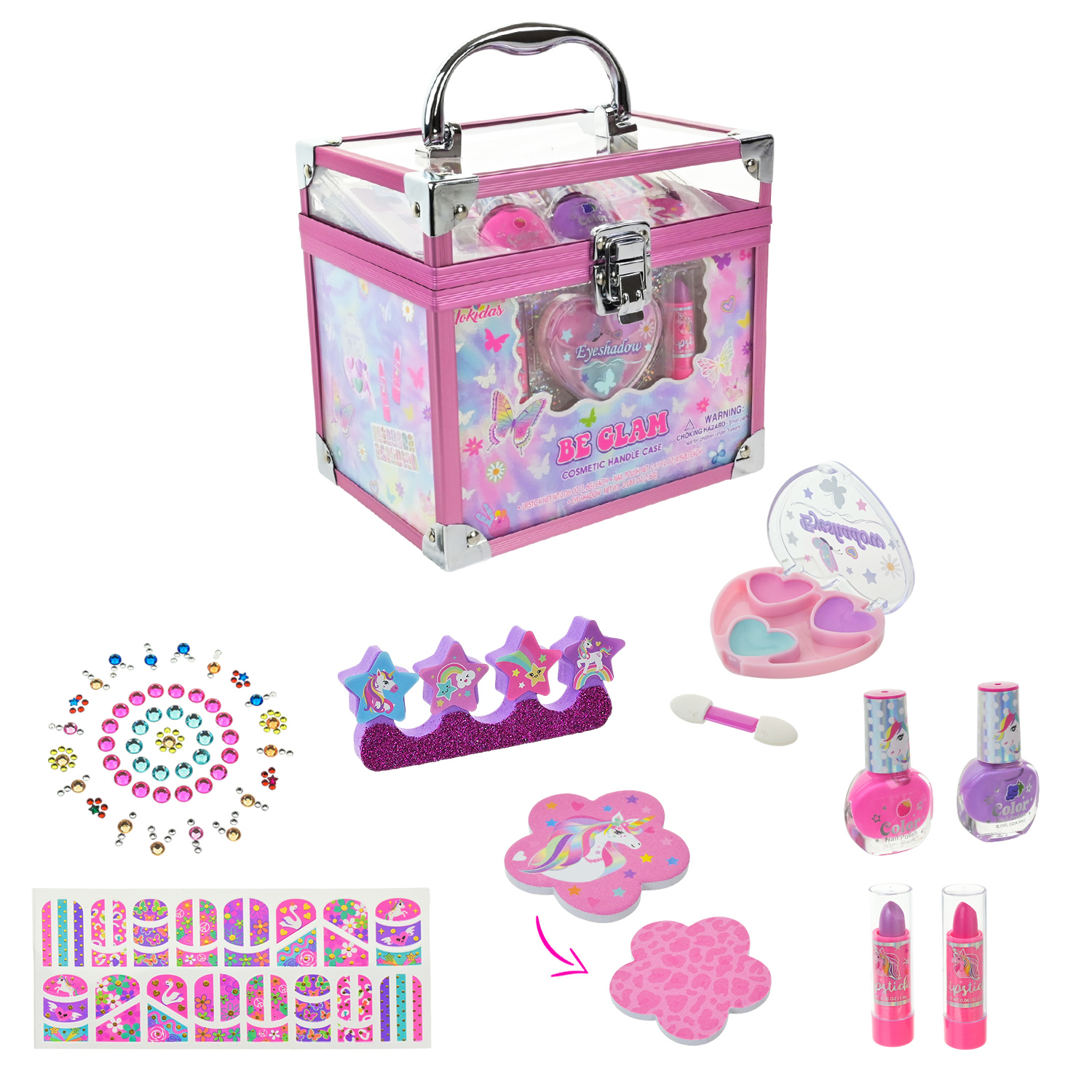 Набор детской косметики в косметичке