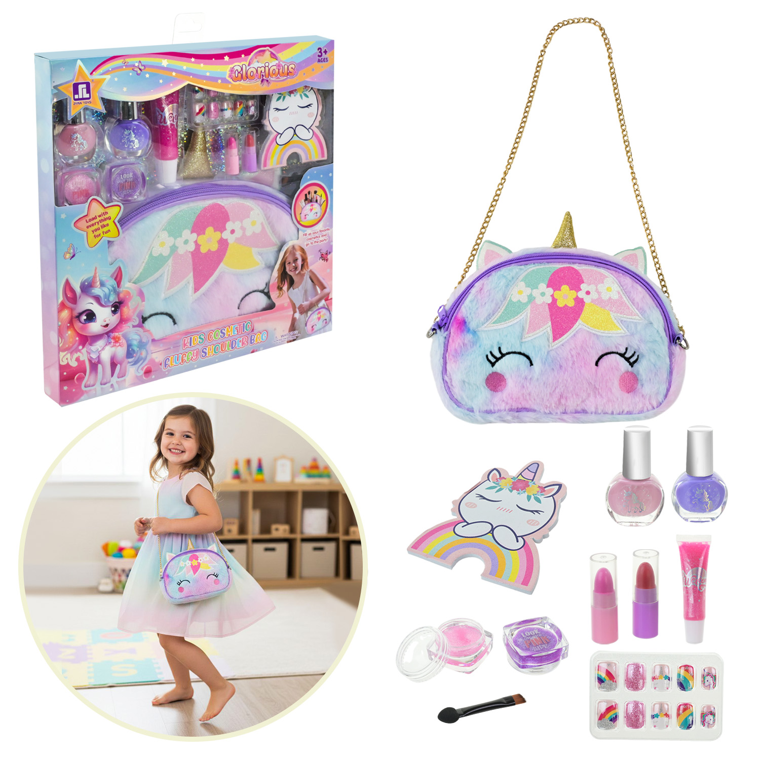 Набор детской косметики в сумочке 'Единорог'