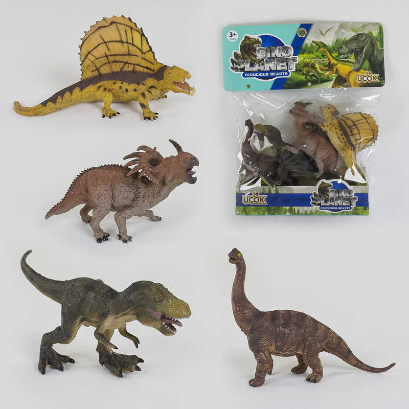 Набір динозаврів 4 ш