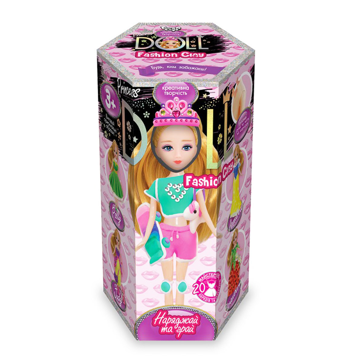Набір для креативної творчості  'Princess doll' пластилін українська мова