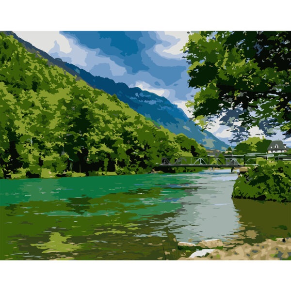 Набор для рисования картина по номерам 'Красивы пейзаж'