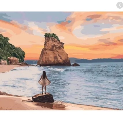 Набор для росписи картины по номерам 'Безлюдный остров'