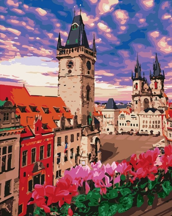 Набор для росписи картины по номерам 'Невероятная Прага'
