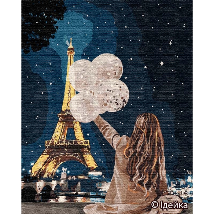 Набор для росписи картины по номерам 'Незабываемый вечер в Париже'