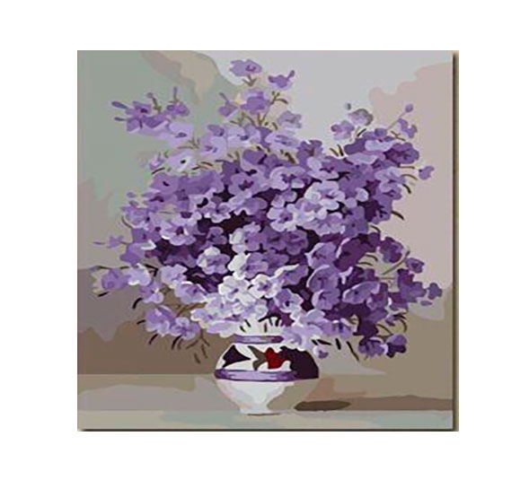Набір для розпису по номерам 'Букет фіолетових квітів'