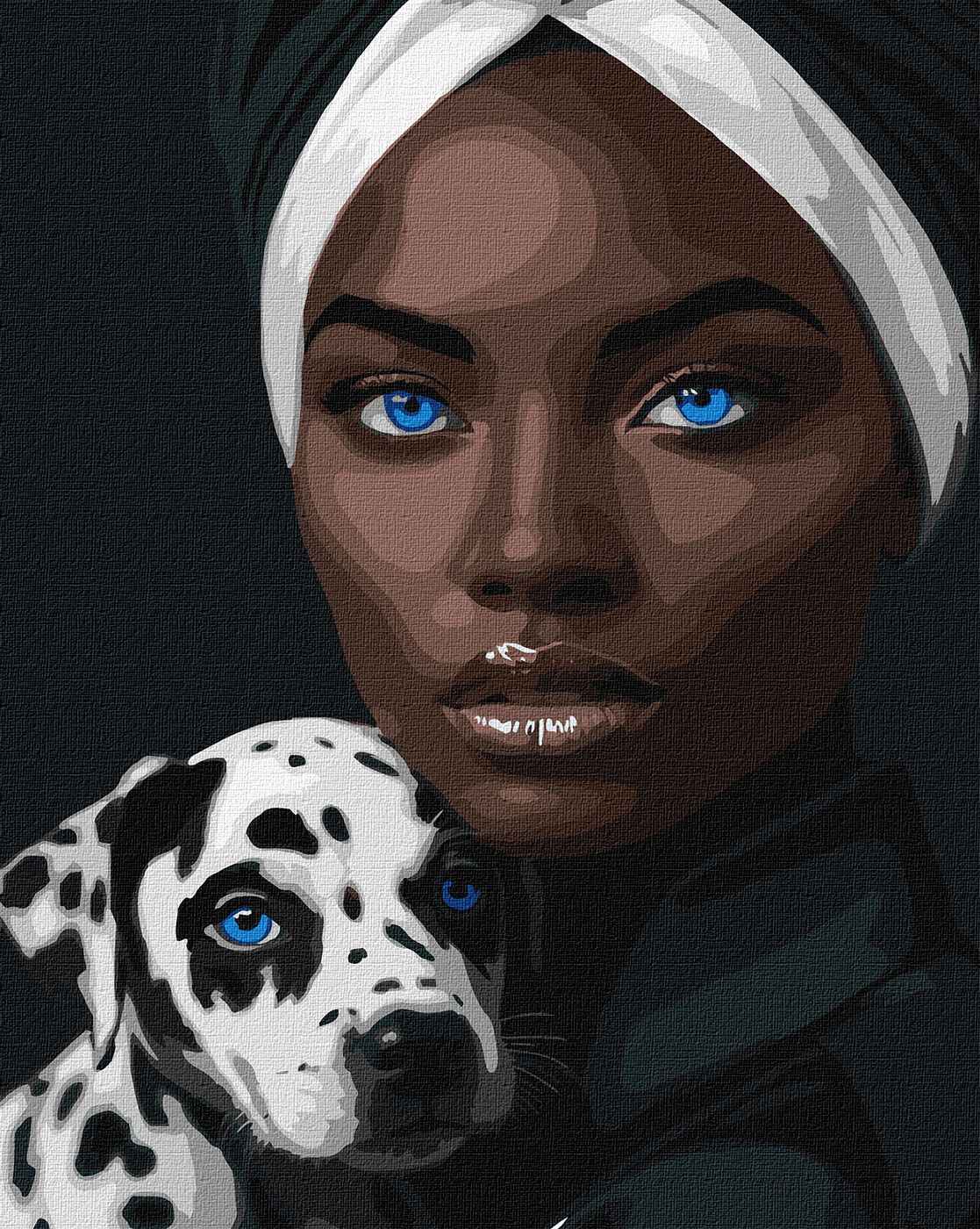 Набор для росписи по номерам 'Голубой взгляд'