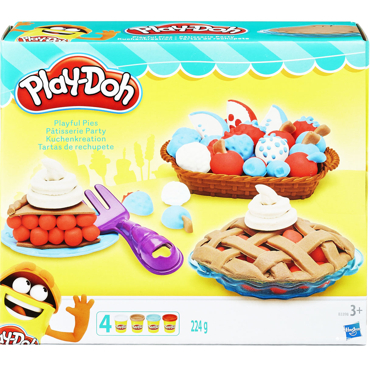 Набор для творчества из пластилина 'Play-Doh' 4 цвета