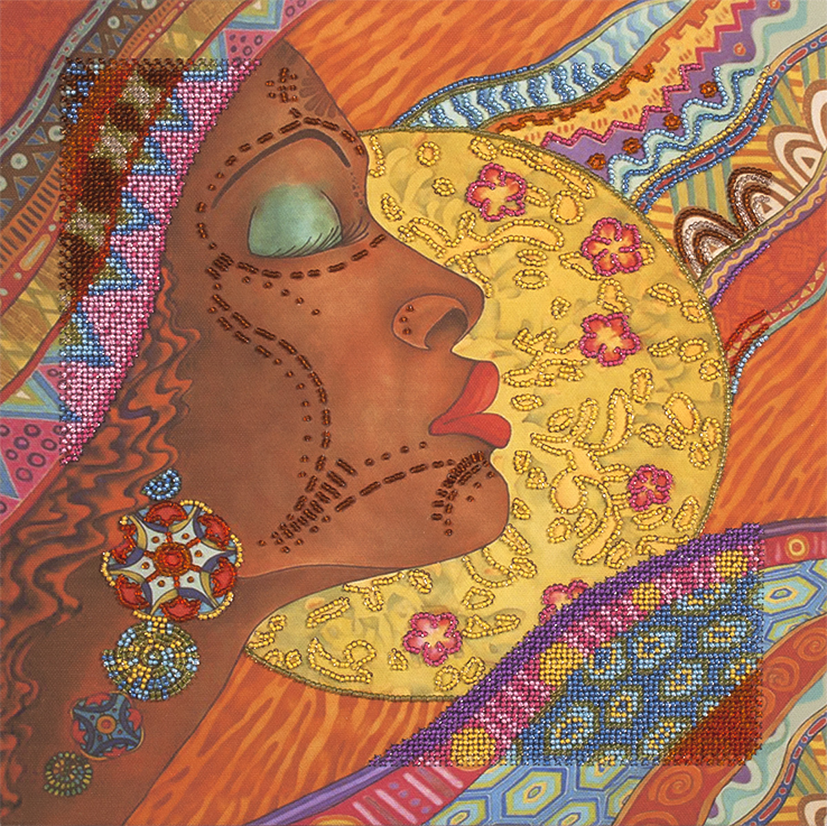 Набор для вышивки бисером картина  'Планета Африка'