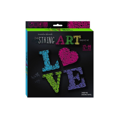 Набір креативного творчості 'STRING ART' Ізонитка Love