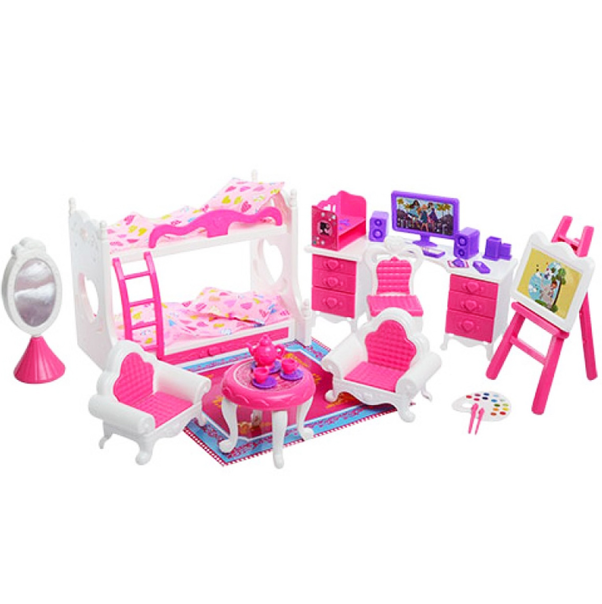 Набор мебели для кукол 'Комната моей мечты'