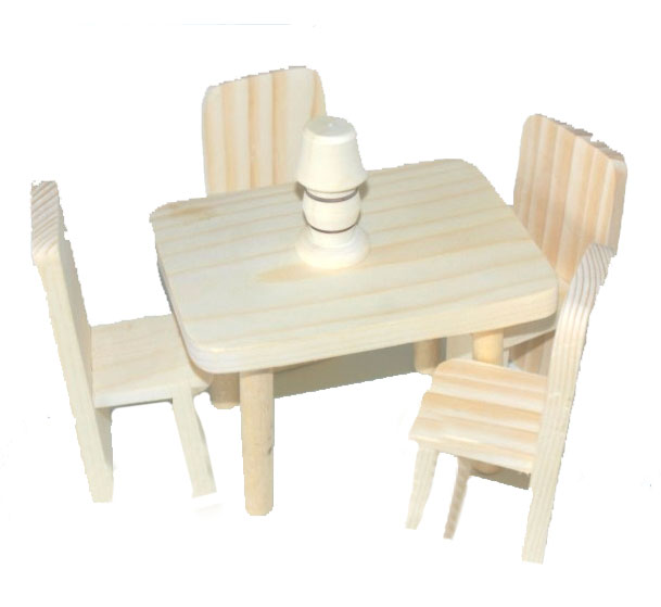 Набор миниатюрной мебели 'Кухня'  из дерева