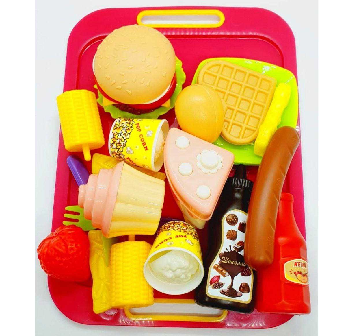 Набор продуктов на подносе