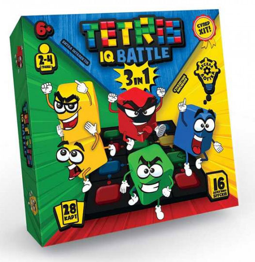 Настільна гра 3 в 1 'Tetris IQ battle'