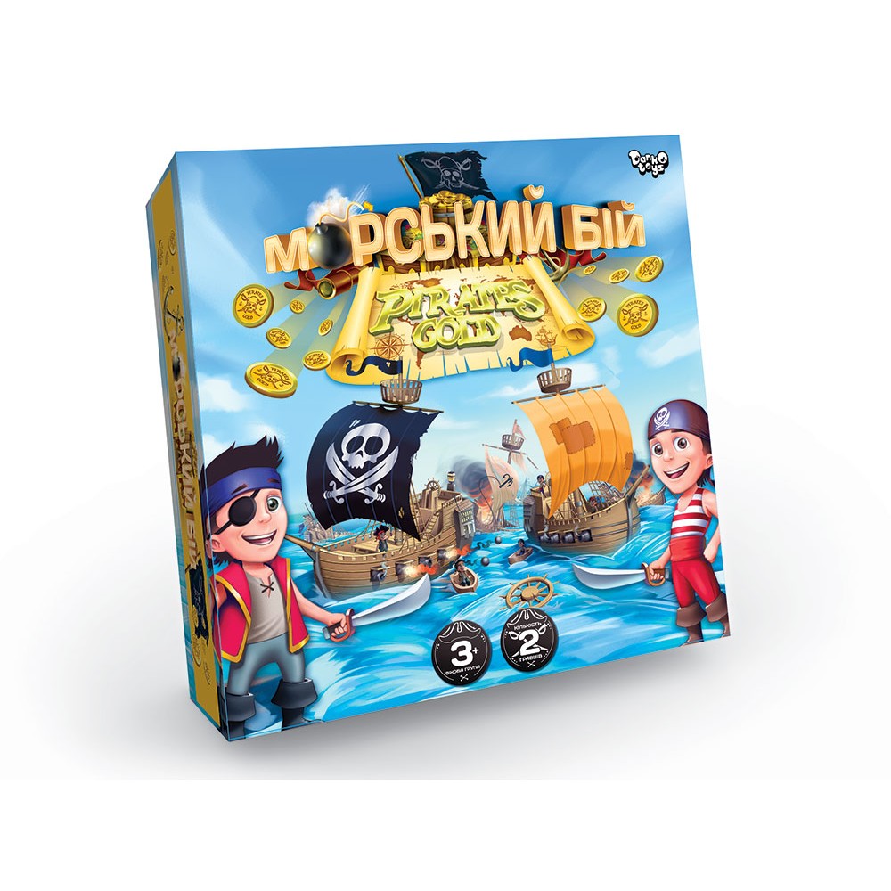 Настольная игра украинский язык 'Морской бой' Pirates Gold