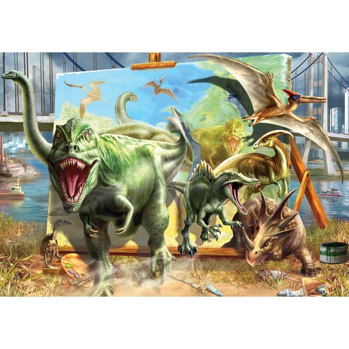 Пазл 500 елементів 'Динозаври'