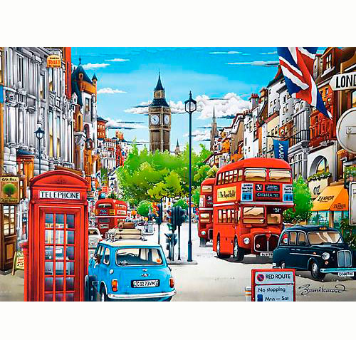 Пазли Castorland 1500 елементів 'Вулички Лондона'
