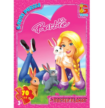 Пазлы 'Barbie' 'Кролики' 70 элементов