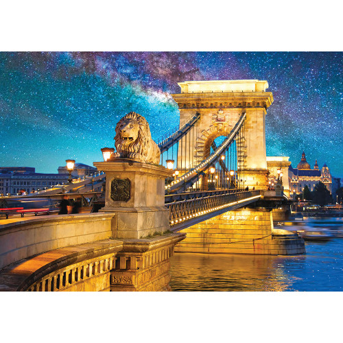 Пазлы твердые 500 деталей 'Мост в Будапеште'