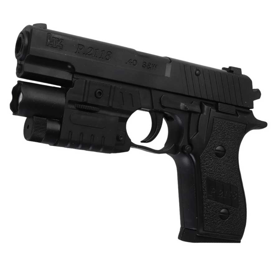 Пистолет пластиковый с лазерным прицелом