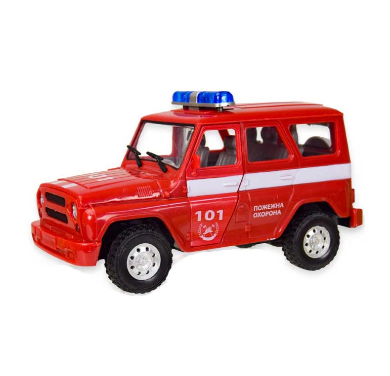 Пластиковая машина 'Автопром' УАЗ пожарная охрана