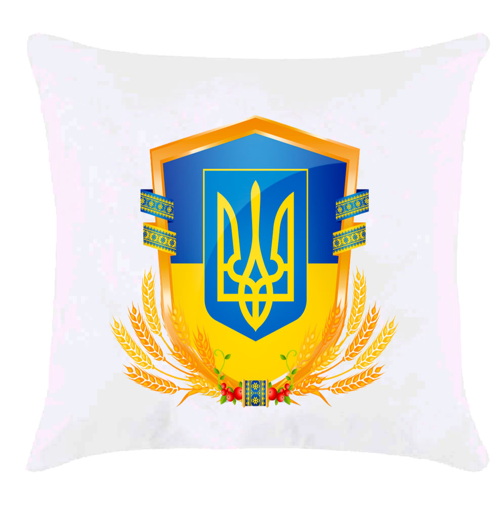Подушка 'Герб Украины с пшеницей'