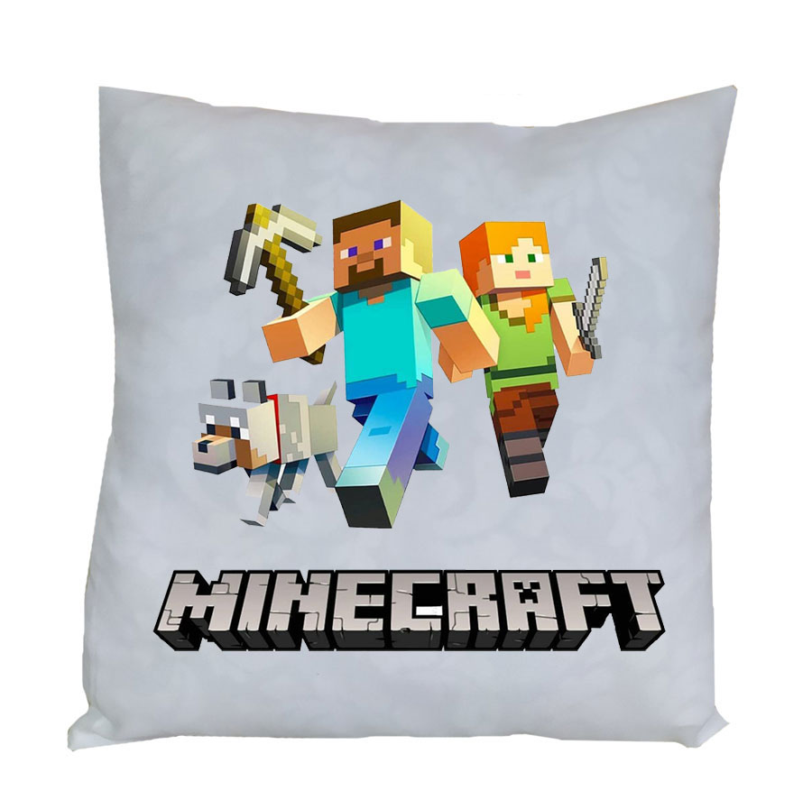 Подушка 'Minecraft' герои Вики