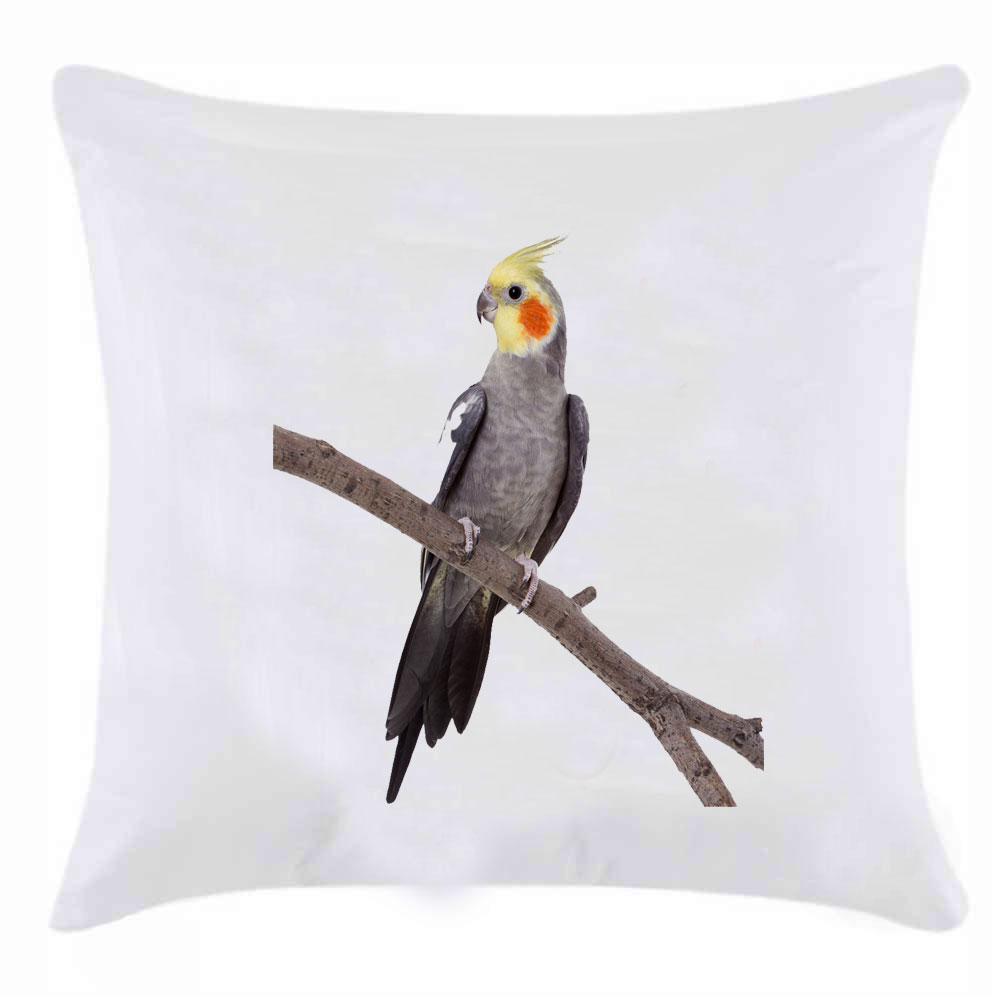 Подушка з картинкою 'Папуга Корелла' на гілці