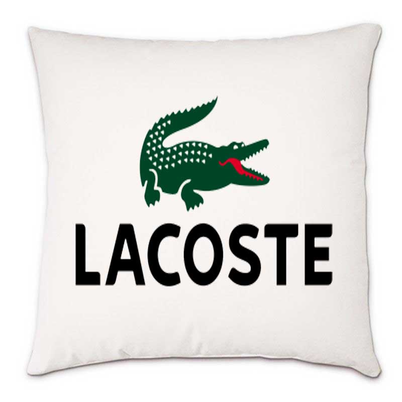 Подушка з логотипом 'Лакоста'