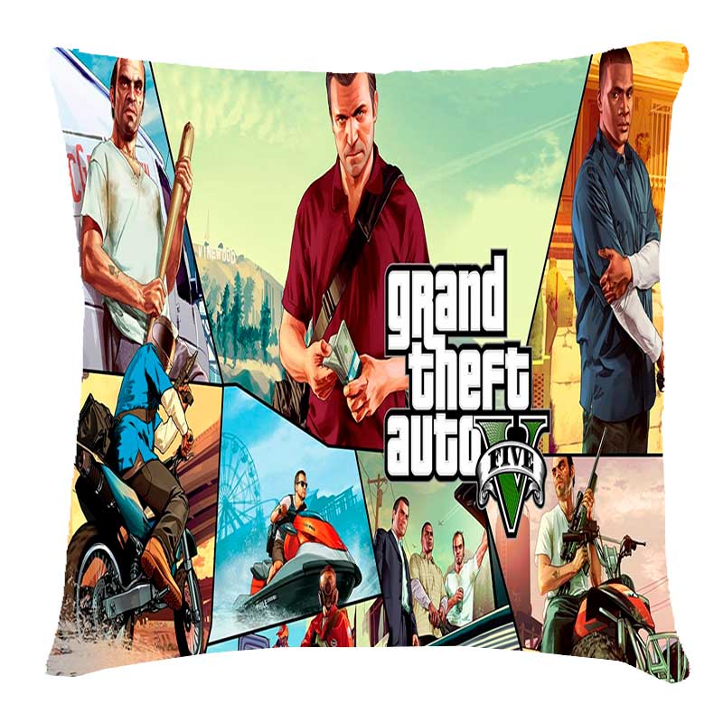 Подушка с принтом 3д Grand Theft Auto