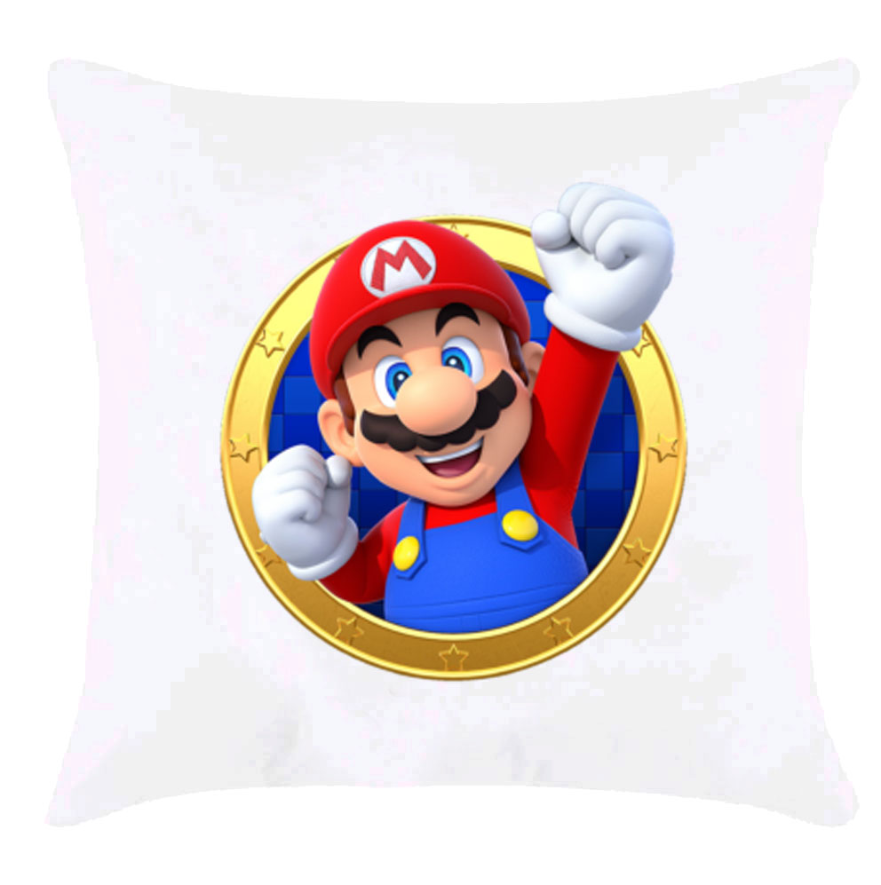 Подушка с принтом 'Марио'