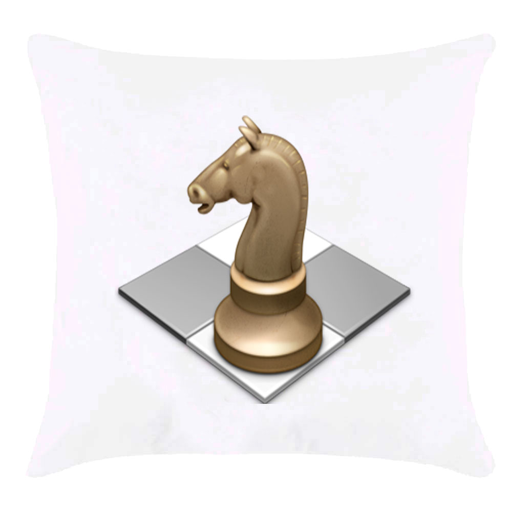 Подушка с шахматной фигурой 'Конь'