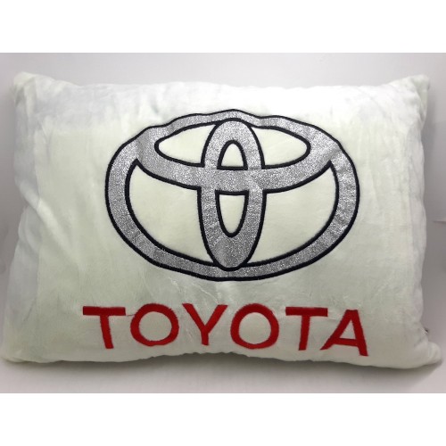 Подушка с вышивкой 'Toyota'
