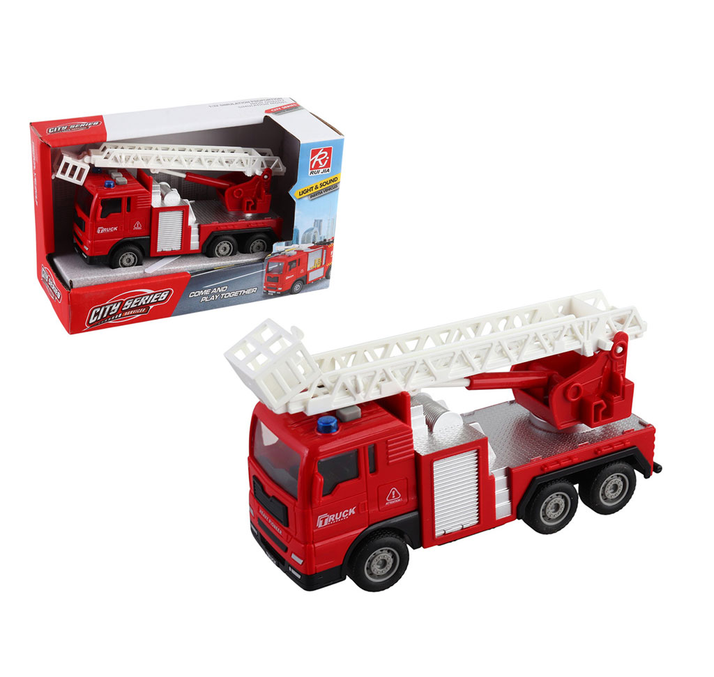 Пожежна машина з драбиною на батарейках