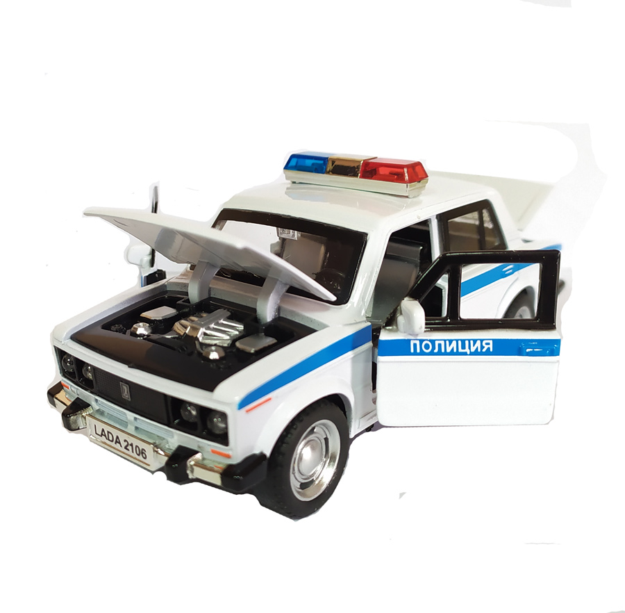 Полицейская модель машины ВАЗ 2106 (жигули шестерка)