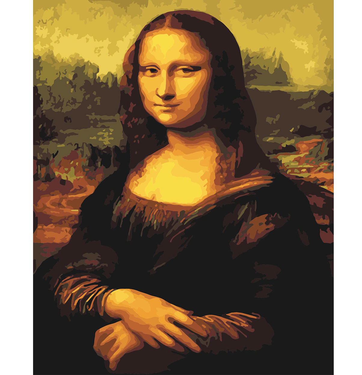 Раскраска по номерам 'Мона Лиза'