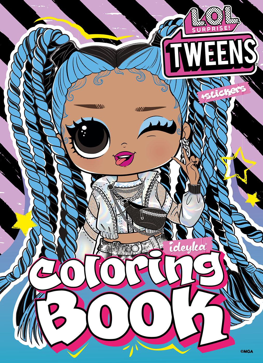 Розмальовка зі стікерами Skate Dance 3 Tweens