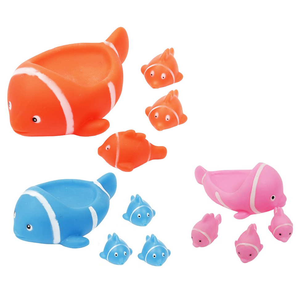 Резиновые игрушки для купания 'Семейство рыбок'
