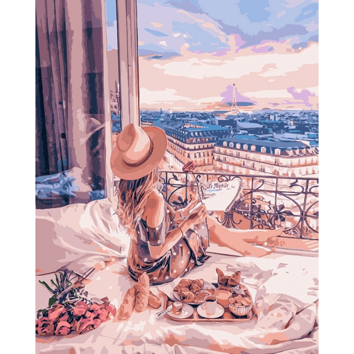 Рисование по номерам 'Отдых в Париже'