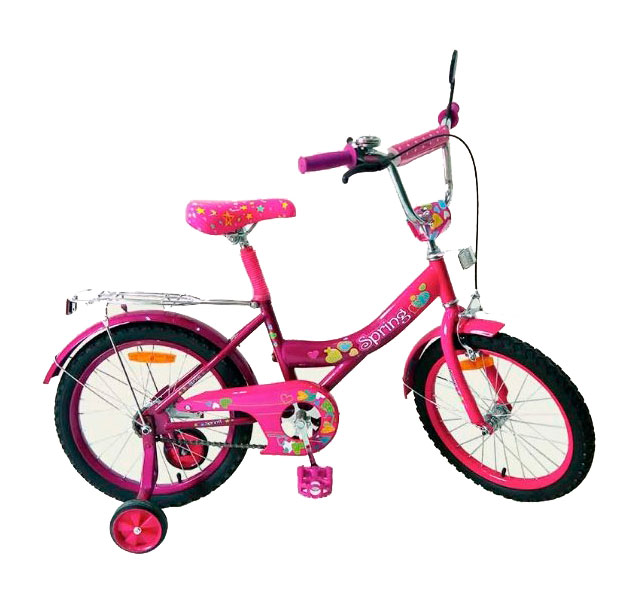 Розовый детский двухколесный велосипед 'Spring'