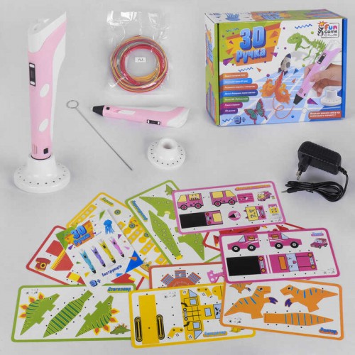 Ручка 3D розовая 'Fun Game'